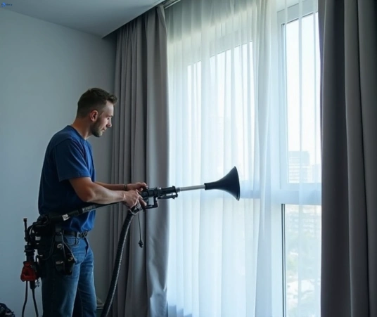 Professional curtain steam cleaning process equipment Matty Curtain Cleaning north-balgowlah-nsw